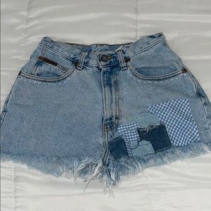 Calvin Klein High Waisted Denim Shorts